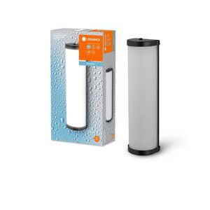 Černé koupelnové LED nástěnné svítidlo CYLINDER 320mm