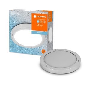 Stříbrné koupelnové LED stropní svítidlo E27 CLASSIC ROUND