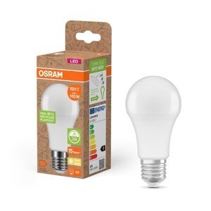 LED žárovka z recyklovaného plastu E27 STAR 14 W, teplá bílá