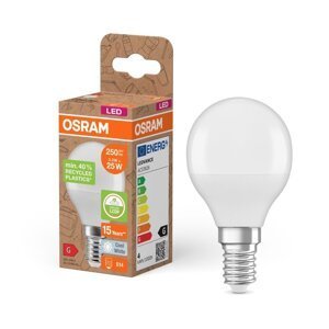 LED žárovka z recyklovaného plastu STAR E14, studená bílá