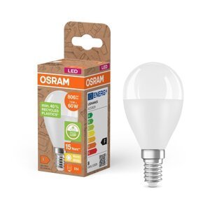 Žárovka LED z recyklovaného plastu STAR 7.5 W, teplá bílá