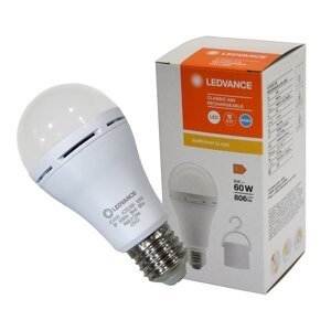 Závěsná LED žárovka E27 RECHARGEABLE, studená bílá