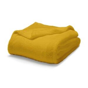 TODAY Maxi fleece deka 220x240 cm Safran - žlutá