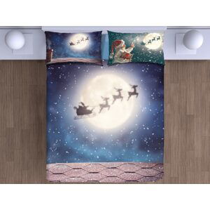 Gipetex Natural Dream 3D italské povlečení 100% bavlna Christmas night - 140x200 / 70x90 cm