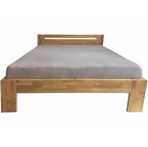 Oak´s Dubová masivní postel Grandioso - dub cink - 180x200 cm
