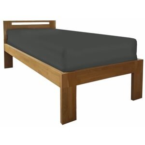Oak´s Dubová postel Mono Klasik - dub cink - 80x200 cm