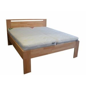 Oak´s Buková postel Duos 2,5 cm masiv cink - 140x200 cm