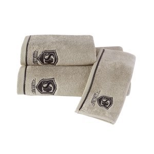 Soft Cotton Malé ručníky LUXURY 32x50 cm, 3 ks Béžová