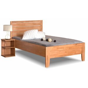Zvýšená postel jednolůžko Erin 1, masiv buk, 90x200