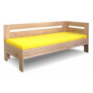 Zvýšená postel s bočnicí Erika, 90x200 cm - Pravá