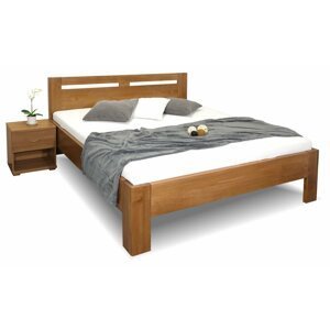 Zvýšená postel dvoulůžko HERKULES, masiv buk, 180x220