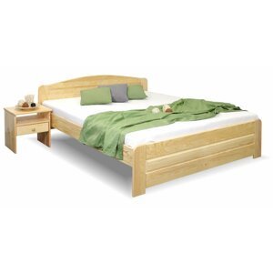 Dřevěná postel jednolůžko LADA, 120x200, masiv borovice