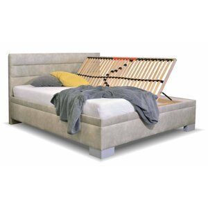 Čalouněná postel s úložným prostorem Fontana