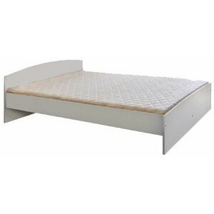 Manželská postel dvoulůžko 160x200 IA341B, lamino bílá
