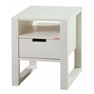 Noční stolek RHINO C0560 B, masiv bílý smrk