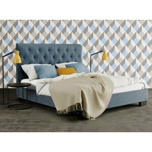 Luxusní čalouněná postel ALESIA, s úložným prostorem