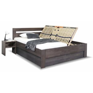 Zvýšená postel s úložným prostorem NICOLAS, 160x220, masiv buk
