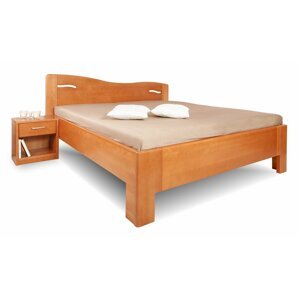 Vysoká manželská postel z masivu K-DESIGN 2, masiv buk