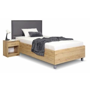 Čalouněná postel s úložným prostorem LA FINESA, 90x200 cm