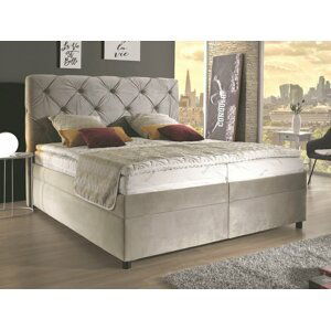 Americká postel boxspring PALLADIO 200x200, s úložným prostorem