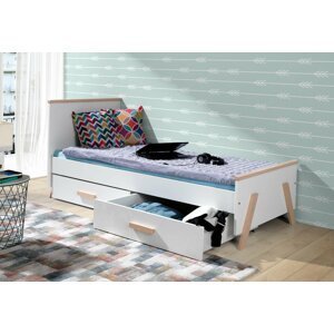 Dětská postel s úložným prostorem Koria, lamino