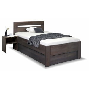 Zvýšená postel s úložným prostorem NICOLAS, 90x220, masiv buk