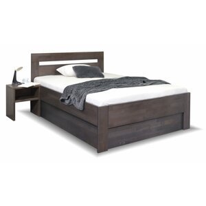 Zvýšená postel s úložným prostorem NICOLAS, 120x200, masiv buk