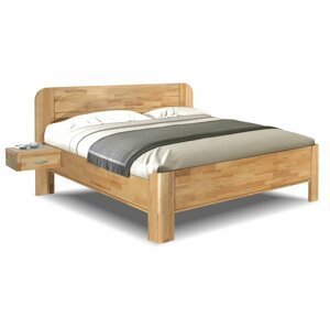 Dřevěná manželská postel ELEN, buk