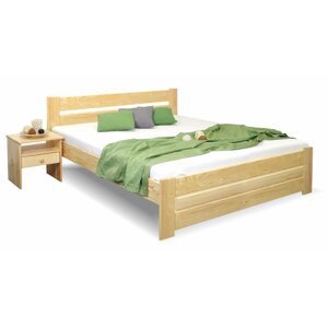 Dřevěná postel Hanka, 140x210, masiv borovice