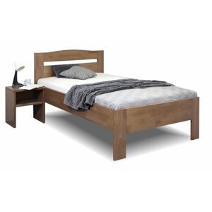 Zvýšená jednolůžková postel ANTONIO, 90x220, masiv buk