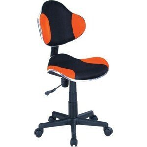 Židle kancelářská Q-G2 černo-oranžová