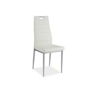 Jídelní židle H260 bílá/chrom