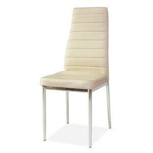 Židle H-261 krém/chrom