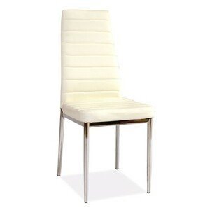 Židle H-261 bílá/chrom