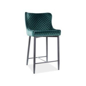 Barová židle COLIN B H-2 - černá/zelená