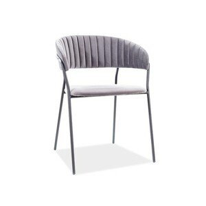 Židle LIRA - černá/šedá