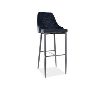 Barová židle TRIX - černá/černá