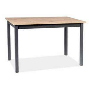 Rozkládací jídelní stůl HORACY 125x75 - černá /dub artisan
