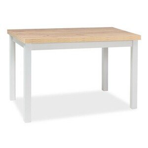 Jídelní stůl ADAM 120x68 - dub artisan / bílá
