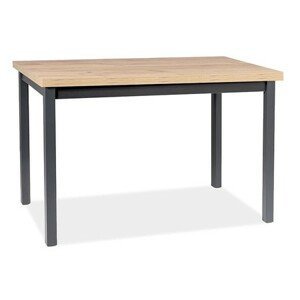 Jídelní stůl ADAM 120x68 - dub řemeslný / černá