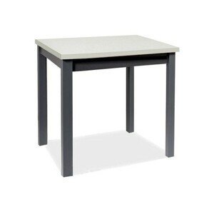 Jídelní stůl ADAM 90x65  - bílá/černá
