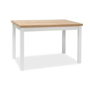 Jídelní stůl ADAM 120x68 - dub lancelot / bílá