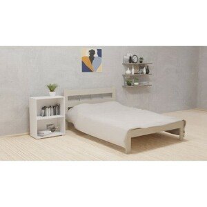 Dřevěná postel SARA 140x200 cm bílá