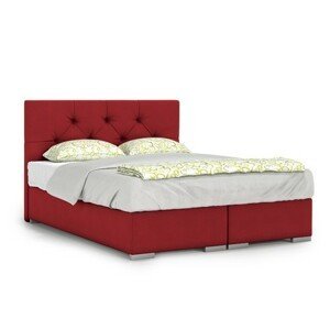 Čalouněná postel London 140x200 cm Červená