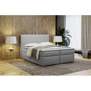 Čalouněná postel VIERA 90x200 cm Světle šedá