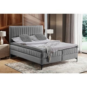 Čalouněná postel Dakota 200x200 cm Světle šedá