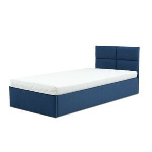 Čalouněná postel MONOS s pěnovou matrací rozměr 90x200 cm Granátová