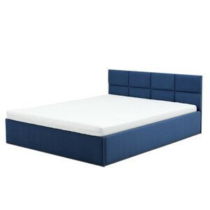 Čalouněná postel MONOS s pěnovou matrací rozměr 140x200 cm Granátová
