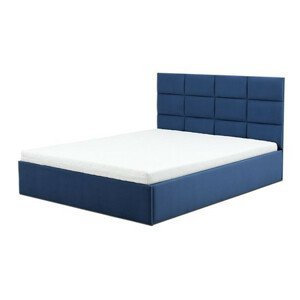 Čalouněná postel TORES s pěnovou matrací rozměr 140x200 cm Granátová