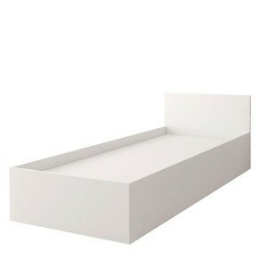 Postel bez matrace s úložným prostorem Smyk - bílá
